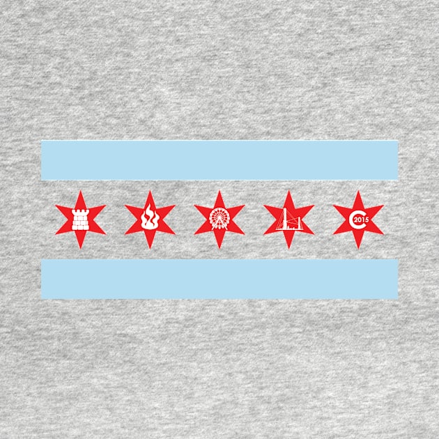 Minimal 2016 Chicago Flag by quinnquinn